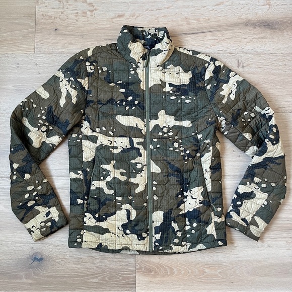 North Face Camo Thermoball Mens Small Nano Puffer Jacket Camouflage Coat S*G5 - Picture 2 of 4
